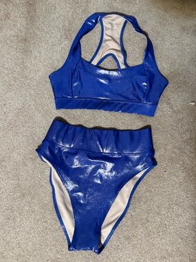 Heroine sport metallic two piece shine bikini